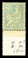 ** N°118, 25c Bleu Type II: Impression Recto-verso, Un Point De Gomme Sinon SUP (certificat)  Qualité: **  Cote: 650 Eur - Unused Stamps