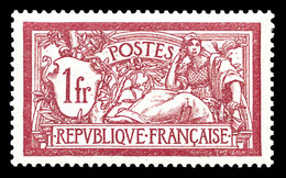 ** N°121c, 1F Merson, Sans Teinte De Fond, Centrage Parfait. SUPERBE (certificat)  Qualité: **  Cote: 2000 Euros - Unused Stamps