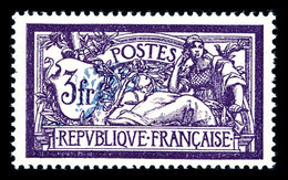 ** N°206c, Merson, 3F Violet Et Bleu Centre Déplacé, Très Bon Centrage, SUP (certificat)  Qualité: **  Cote: 562 Euros - Unused Stamps