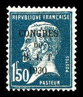 ** N°265a, 1f 50 Bleu, Sans Accent Grave Sur Le E De Congres. TB  Qualité: **  Cote: 225 Euros - Unused Stamps