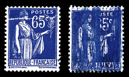 ** N°365, 65c Paix, Impression Sur Raccord + 1ex Defaut D'essuyage *. TB  Qualité: ** - Unused Stamps