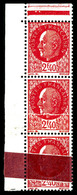 ** N°519, 2f40 Pétain, Impression Sur Raccord Avec Sonnette. SUP (certificat)  Qualité: ** - Unused Stamps