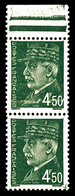 ** N°521B, 4f50 Pétain, Impression Sur Raccord En Paire. TB  Qualité: ** - Unused Stamps