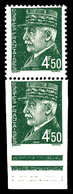 ** N°521Bb, 4.50f Pétain, Dentelé * Tenant à Non Dentelé Bdf. TTB  Qualité: **  Cote: 240 Euros - Unused Stamps