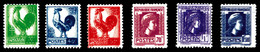 ** Double Impressions Sur N°630, 632, 633, 635, 637 Et 639. SUP (certrificat)  Qualité: **  Cote: 720 Euros - Unused Stamps