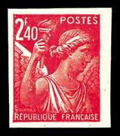 ** N°654d, 2f40 Iris, Impression Recto Et Verso. TTB  Qualité: **  Cote: 325 Euros - Unused Stamps