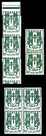 ** N°671, 30c Chaines Brisées: Raccord Sur Paire + Piquage Décalé En Bd4 + Piquage à Cheval En Bde De 3. TB  Qualité: ** - Unused Stamps