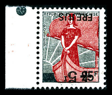 ** N°1229b, Frejus, Surcharge Renversée, Bdf. SUP (signé Calves/certificat)  Qualité: **  Cote: 2700 Euros - Unused Stamps