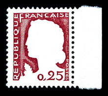 ** N°1263g, 25c Decaris, Couleur Grise Omise. TTB  Qualité: **  Cote: 200 Euros - Unused Stamps