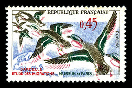 ** N°1275a, 0.45 Sarcelles; Couleur Rouge Très Décalée. TB  Qualité: **  Cote: 150 Euros - Unused Stamps