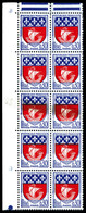 ** N°1354B, 30c Paris, Impression Sur Raccord En Bloc De 10 Exemplaires. TTB  Qualité: ** - Unused Stamps
