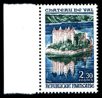 ** N°1506a, Chateau De Val, Chateau Et Reflet En Blanc, Bdf. SUP (certificat)  Qualité: **  Cote: 500 Euros - Unused Stamps