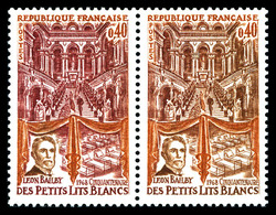 ** N°1575a, Bal Des Lits Blancs, Couleur Rouge Absente Tenant à Normal. TB (signé Calves)  Qualité: **  Cote: 250 Euros - Unused Stamps