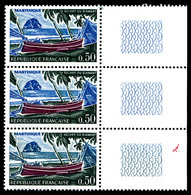 ** N°1644a, Martinique, Mer Bleue Tenant à Normaux. TTB (signé Calves)  Qualité: ** - Unused Stamps