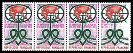 ** N°1760b, Academie Des Sciences, Impression Incomplète Tenant à 3 Ex Normaux. TTB  Qualité: **  Cote: 375 Euros - Unused Stamps