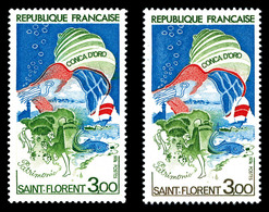 ** N°1794a, St Florent, Légende Inférieure Brun Rouge Au Lieu De Vert (absence De Vert). SUPERBE. R.R. (signé Calves/cer - Unused Stamps