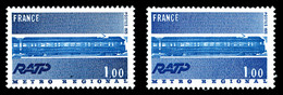 ** N°1804, RER, Bleu Unicolore (gris Bleu Absent). TB (signé Calves)  Qualité: ** - Unused Stamps