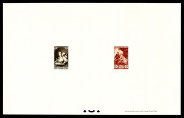 (*) N°446 +753, Pour Le Musée Postal, Les 2 Valeurs En épreuve Collective. SUP. R.R. (certificat)  Qualité: (*) - Luxusentwürfe