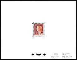 (*) N°1263, 25c Decaris, épreuve De Couleur Dentelée En Orange Et Rouge. SUP. R.R.R (certificat)  Qualité: (*) - Artist Proofs