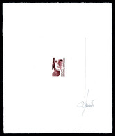 (*) Epreuve D'artiste En Brun Rouge D'un Projet Non Adopté Pour Le Timbre D'usage Courant Marianne Du 14 Juillet, Sans L - Künstlerentwürfe