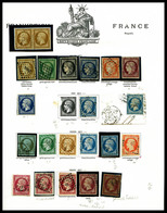 NO 1849/1955, Interressante Collection De Timbre Neufs Et Oblitérés Dont Cérès 15c Vert & 1f Carmin, Presidence 10c Bist - Sammlungen