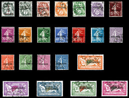 O ANDORRE N°1/23, Première Série Surchargée Andorre. TTB (certificat)  Qualité: O  Cote: 1360 Euros - Unused Stamps