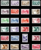 ** ANDORRE N°24/45, Série Paysages De La Principauté, Les 24 Valeurs TB (certificat)  Qualité: **  Cote: 925 Euros - Unused Stamps