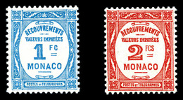 ** MONACO Taxe, N°27/28, Paire Taxe De 1932. TB  Qualité: **  Cote: 380 Euros - Unused Stamps