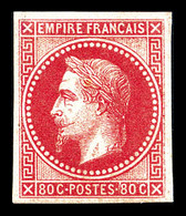 * COLONIES GENERALES N°10, 80c Rose, TTB (signé Brun/certificat)  Qualité: *  Cote: 1200 Euros - Eagle And Crown