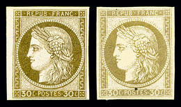 * COLONIES GENERALES N°20, 30c Brun Et Brun-foncé, Les 2 Valeurs TB  Qualité: *  Cote: 300 Euros - Eagle And Crown