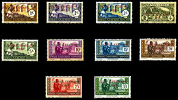 ** AFRIQUE EQUATORIALE N°92/101, Série De 1940, Les 10 Val TB  Qualité: **  Cote: 123 Euros - Ongebruikt