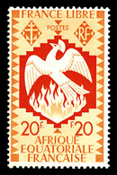 * AFRIQUE EQUATORIALE N°154a, Erreur: Jaune Au Lieu De Vert. SUP (signé Calves/certificat)  Qualité: *  Cote: 350 Euros - Unused Stamps