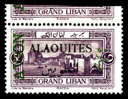 ** ALAOUITES N°7a, 5 Pi Violet Sur Grd Liban Au Lieu De Syrie. SUP (certificat)  Qualité: **  Cote: 390 Euros - Neufs