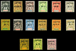 * CANTON N°17/32, Série Complète De 1903 (sfN°28), Les 15 Valeurs TB  Qualité: *  Cote: 520 Euros - Ungebraucht