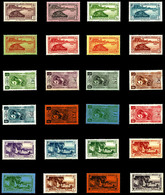 * GABON N°125/46, Série De 1932, Les 24 Ex TB  Qualité: *  Cote: 200 Euros - Unused Stamps