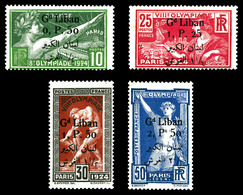 ** GRAND LIBAN N°45/48, Série JO De 1924, TTB  Qualité: **  Cote: 208 Euros - Ungebraucht