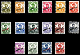 * INDOCHINE Service, N°17/32, Série Complète De 1934, Les 16 Val TB  Qualité: *  Cote: 170 Euros - Unused Stamps