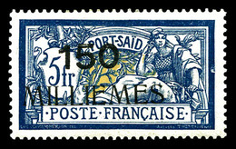 * PORT SAID N°30 à 34 Et 44 à 48, Les 10 Valeurs SUP (certificat)  Qualité: *  Cote: 912 Euros - Unused Stamps