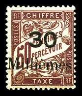 ** PORT SAID Taxe, N°4, 30m Sur 50c Lilas, Fraîcheur Postale. SUPERBE. R.R. (signé Brun/certificat)  Qualité: **  Cote:  - Ungebraucht