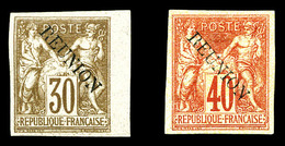 * REUNION N°13B/14B, 30c Brun Et 40c Rouge Orange, Les 2 Ex TB  Qualité: *  Cote: 130 Euros - Unused Stamps