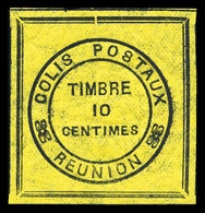 * REUNION Colis Postaux, N°1, 10c Cadre Noir. TTB  Qualité: *  Cote: 200 Euros - Unused Stamps