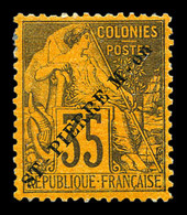 * SAINT PIERRE ET MIQUELON N°27, 35c Violet-noir Sur Jaune, Tirage 900 Exemplaires. SUP (signé Brun/certificat)  Qualité - Used Stamps