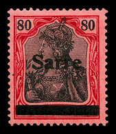 * SARRE N°16, 80p Rouge Et Noir Sur Rose. TB  Qualité: *  Cote: 300 Euros - Unused Stamps