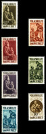 ** SARRE N°125/31, Série Oeuvres Populaires De 1929, Les 7 Valeurs TTB (certificat)  Qualité: **  Cote: 1220 Euros - Unused Stamps