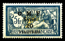 * SYRIE N°29, 20 Pi Sur 5f Bleu Et Chamois. TB (signé Brun)  Qualité: *  Cote: 100 Euros - Used Stamps