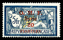 ** SYRIE N°30, 20 Pi Sur 5 F, Surcharge Carmin, Frais, TTB (certificat)  Qualité: **  Cote: 640 Euros - Used Stamps