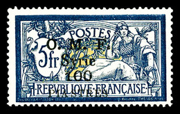 * SYRIE N°43, 100 Pi Sur 5f Merson. TB (signé Scheller)  Qualité: *  Cote: 450 Euros - Used Stamps