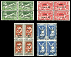 ** SYRIE N°122/25, Série JO De 1924 En Blocs De 4, SUP (certificat)  Qualité: **  Cote: 872 Euros - Used Stamps