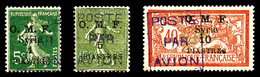 * SYRIE PA, N°1/3, Série De 1920, Les 3 Valeurs TTB (signé Brun/certificat)  Qualité: *  Cote: 1400 Euros - Used Stamps