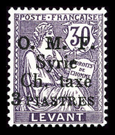 * SYRIE Taxe, N°3, 3 Pi Sur 30c Violet-brun, TB (signé Brun)  Qualité: *  Cote: 240 Euros - Used Stamps